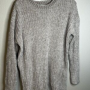 Cozy Gray Women's Crew Neck Sweater
